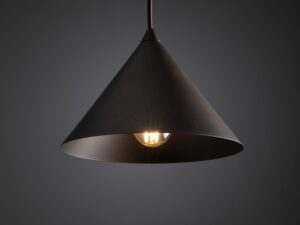 Miniaturka 5 - Lampa wisząca Cono S E27 w kolorze brązowy w aranżacji wnętrza