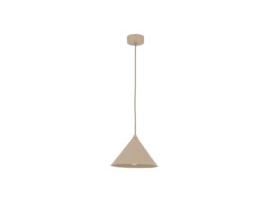 Miniaturka 14 - Lampa wisząca Cono S E27 w kolorze piaskowy beż, widok produktowy na białym tle