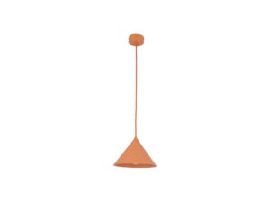 Miniaturka 16 - Lampa wisząca Cono S E27 w kolorze łososiowy, widok produktowy na białym tle