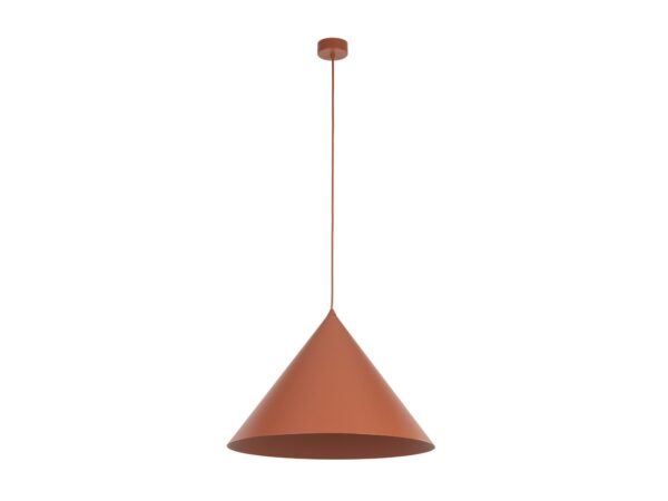 Lampa wisząca Cono XL ceglasty – pełne ujęcie na białym tle
