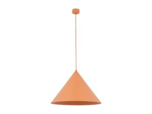 Miniaturka 7 - Lampa wisząca Cono XL lososiowy – cały produkt na białym tle