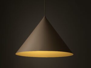 Miniaturka 15 - Lampa wisząca Cono XL piaskowy bez – ujęcie aranżacyjne