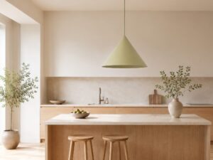 Miniaturka 14 - Lampa wisząca Cono XL pistacjowy – ujęcie aranżacyjne