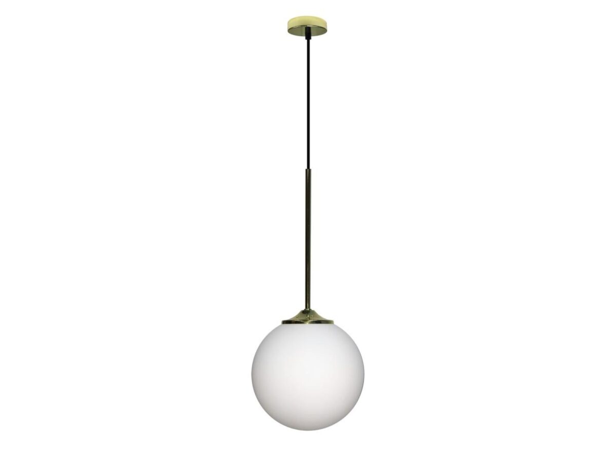 Lampa wisząca Coraveta 20 cm z białą kulą