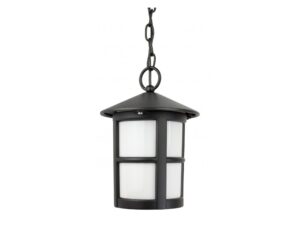 Miniaturka 4 - Lampa wisząca CORDOBA II K 1018/1/TD, czarna z łańcuchem i białym kloszem