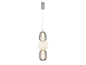 Miniaturka 1 - Chromowana pionowa Corenia LED 28 W z trzema segmentami szkła, pełny packshot