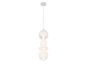 Miniaturka 2 - Biała lampa wisząca Corotino LED 36 W z czterema elementami na białym tle