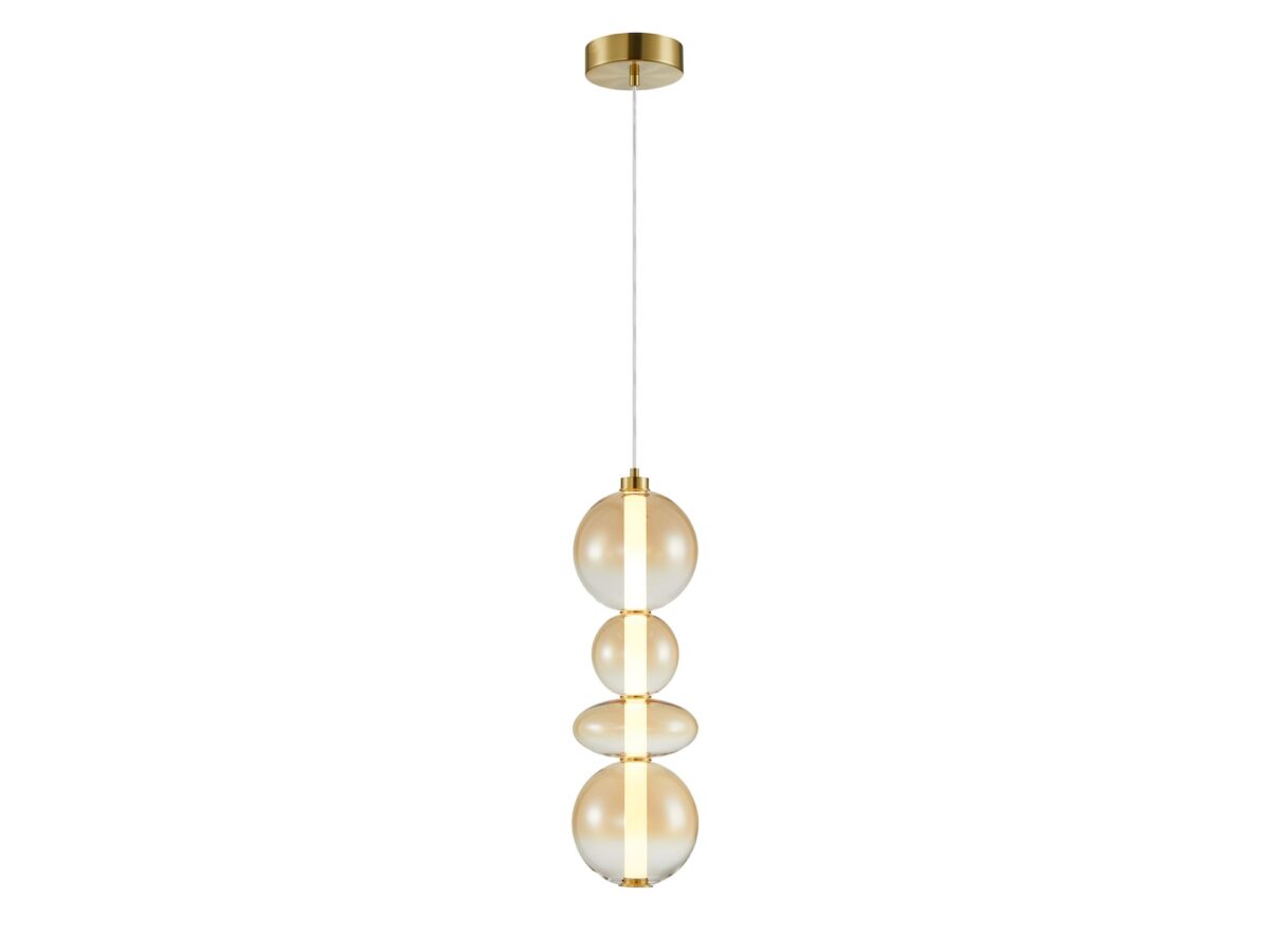 Lampa wisząca Corotino LED 36 W szklana pionowa