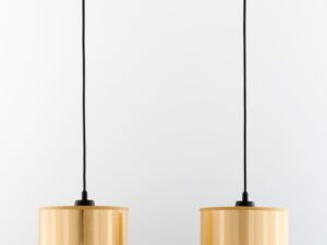 Miniaturka 2 - Lampa wisząca Cortina z dwoma szklanymi kloszami w aranżacji