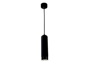Miniaturka 3 - Lampa wisząca GU10 z czarnym cylindrycznym korpusem