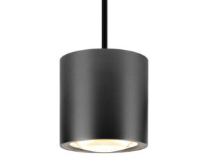 Miniaturka 4 - Lampa wisząca LED w kolorze ciemnego brązu na białym tle