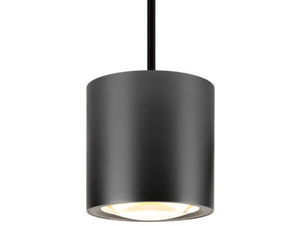 Lampa wisząca LED w kolorze ciemnego brązu na białym tle