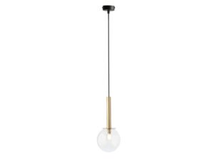 Miniaturka 6 - Lampa wisząca Daisy 1 ze złotym elementem i przezroczystym kloszem