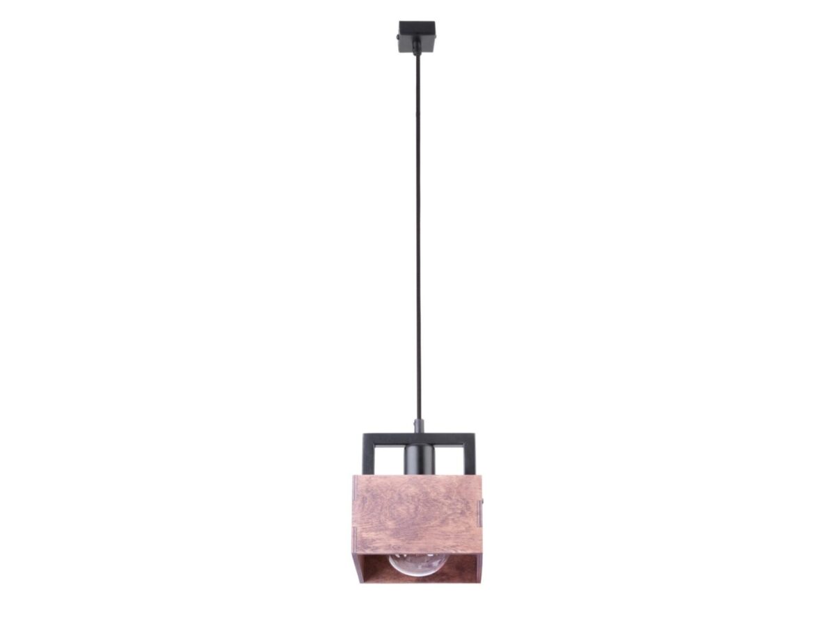 Lampa wisząca jednopunktowa Dakota 1 E27 90 cm brązowa
