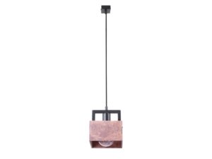 Miniaturka 2 - Lampa wisząca Dakota 1 brązowa ze sklejki, widok całej oprawy