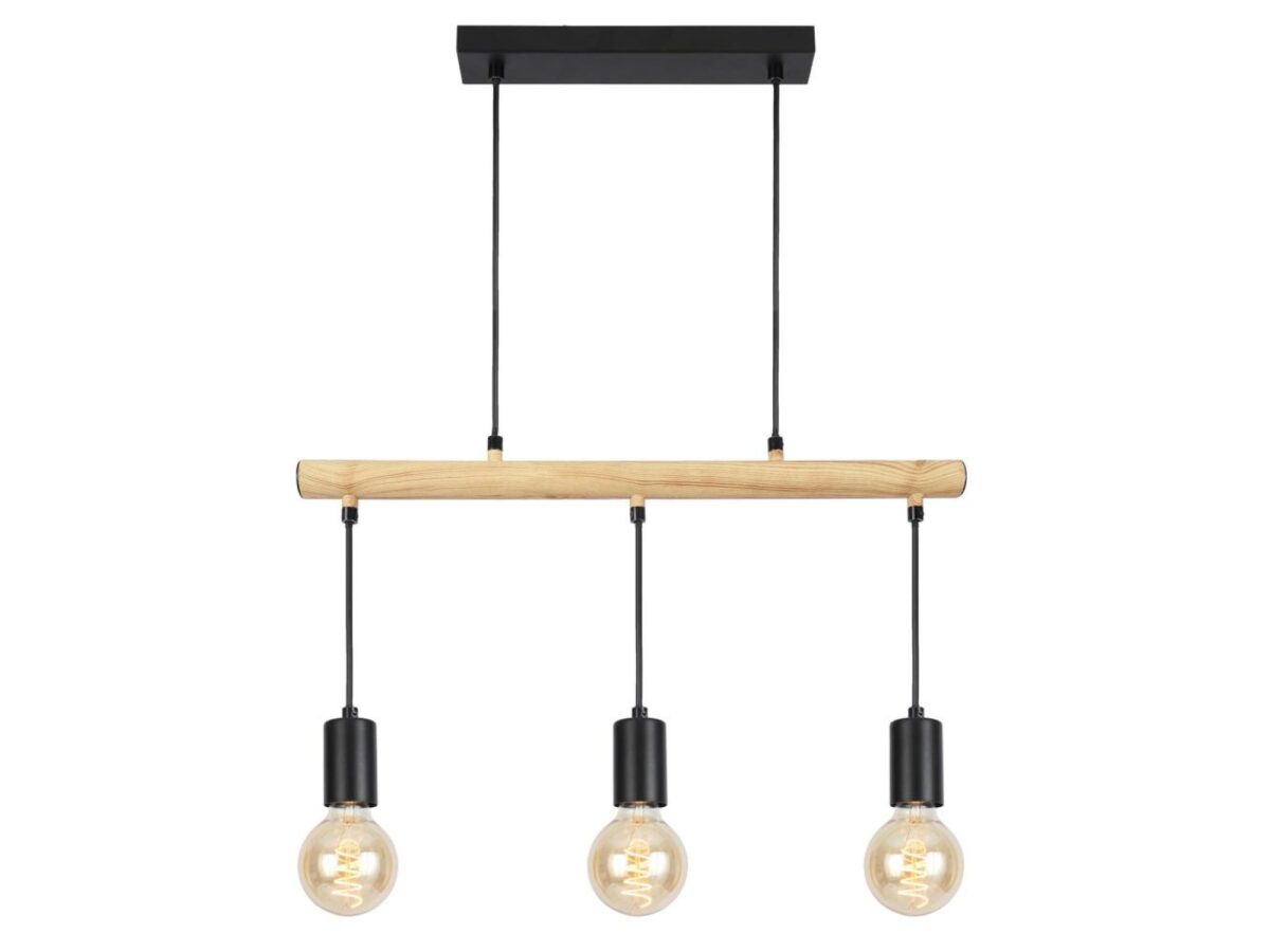 Lampa wisząca Dalomena 3-punktowa bez kloszy 55 cm