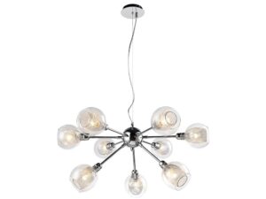 Miniaturka 3 - Lampa wisząca Davorona 9-punktowa 68 cm chrom