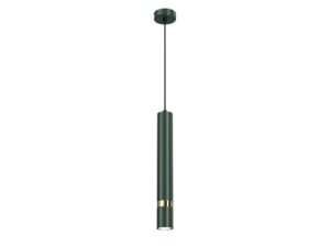 Miniaturka 3 - Lampa wisząca Delonio GU10 zielona złoto jeden klosz