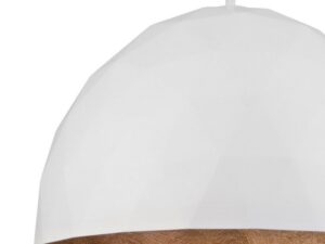 Miniaturka 5 - Lampa wisząca Diament L biało-miedziana w dodatkowym ujęciu