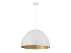 Miniaturka 1 - Lampa wisząca Diament L w kolorze białym i złotym na jasnym tle