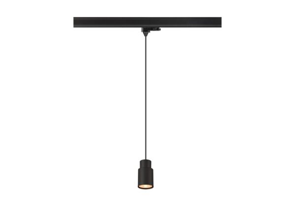 Lampa wisząca Puri 2.0 Tube czarna na szynie trójfazowej