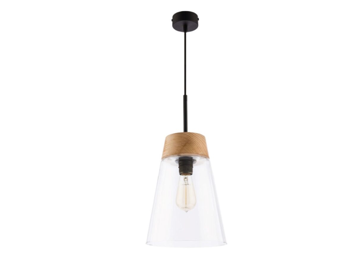 Lampa wisząca Domino 23 cm – czarna i antracytowa