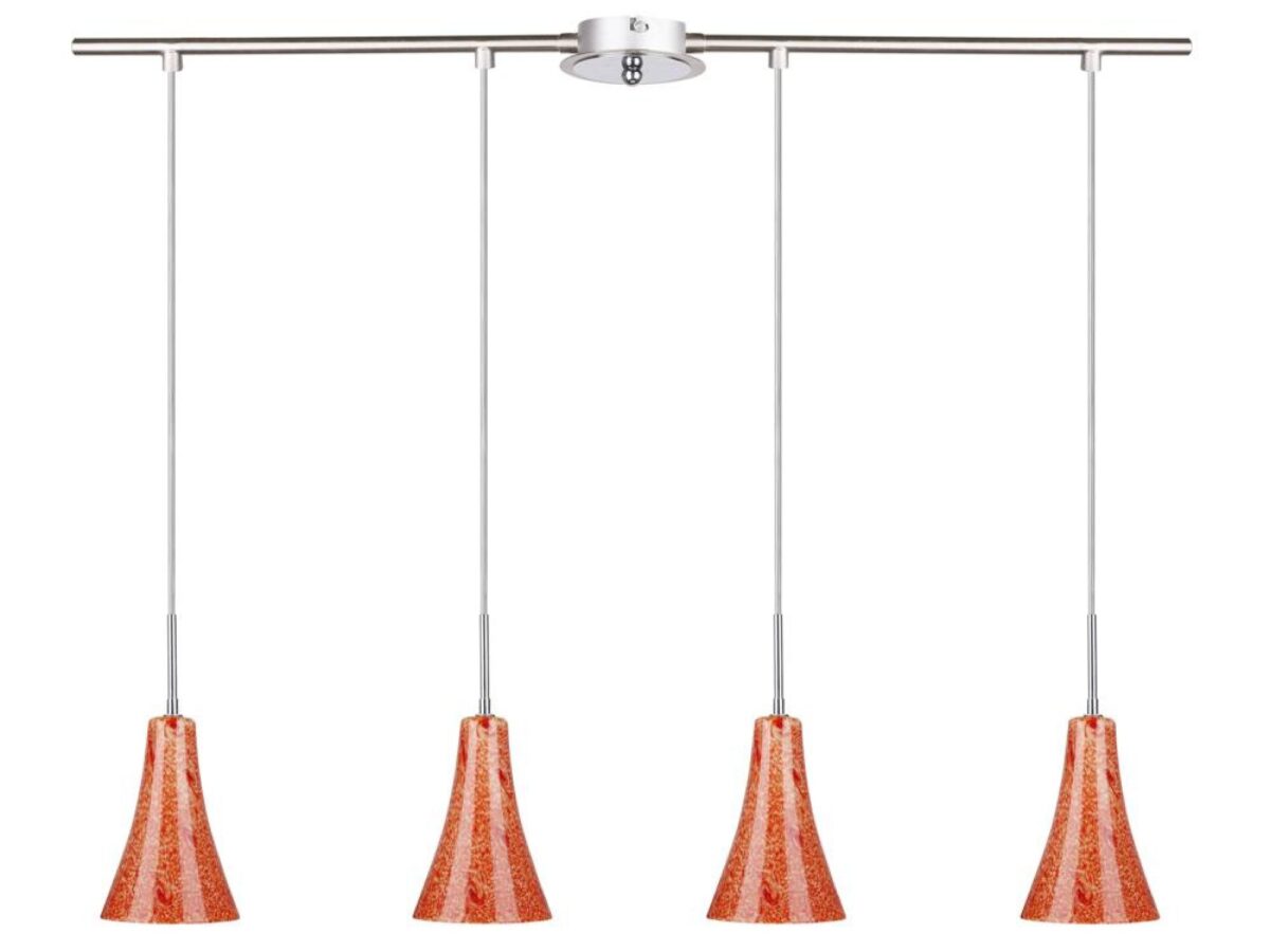 Lampa wisząca Dorevina 4-punktowa nikiel E14 81 cm