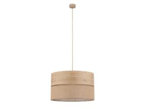 Miniaturka 2 - Lampa wisząca Dorma z tekstylnym abażurem w kolorze juty, średnica 50 cm