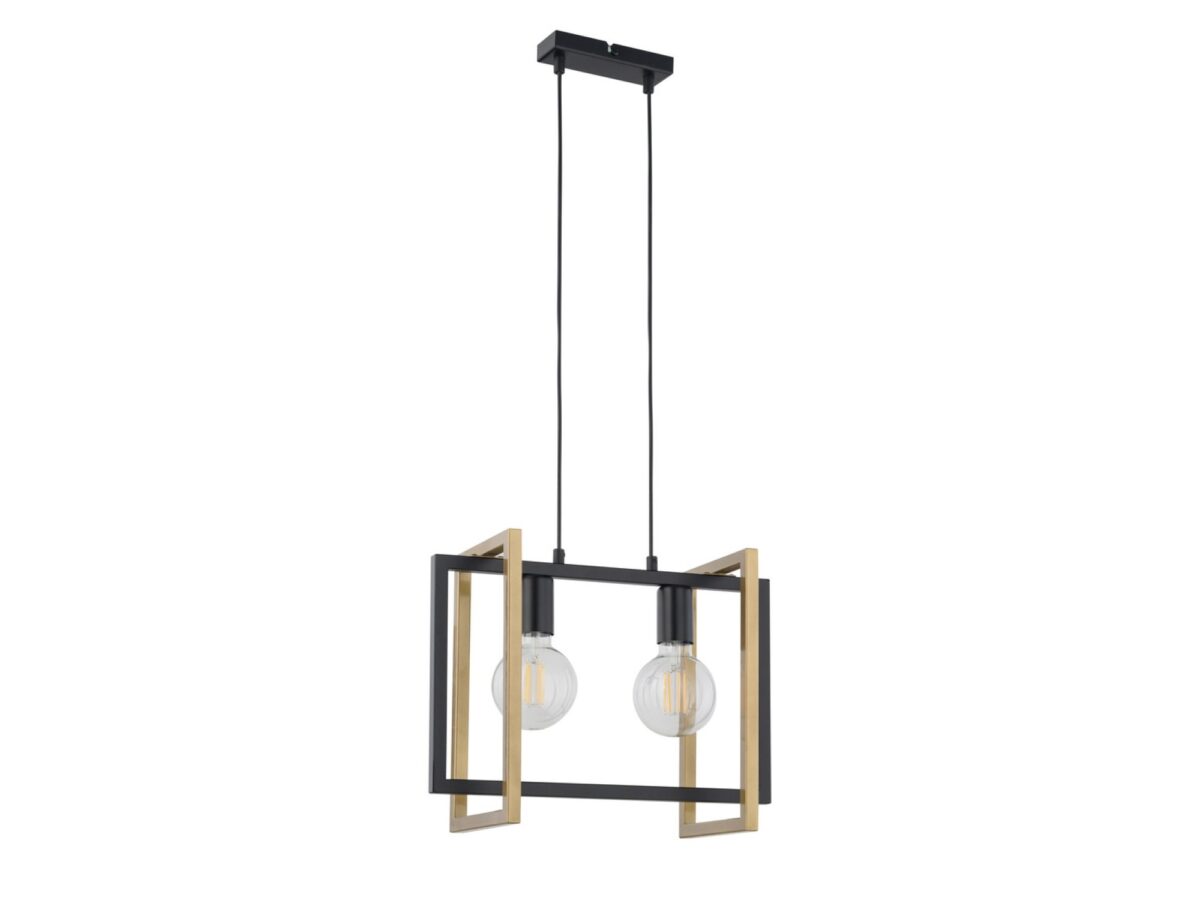 Lampa wisząca Eden 2-punktowa z geometryczną ramą