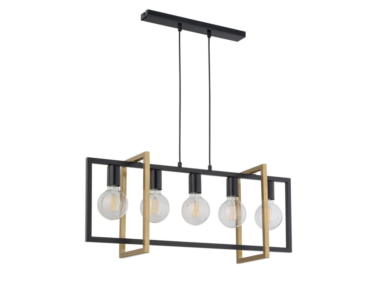 Lampa wisząca Eden 5-punktowa geometryczna 76 cm