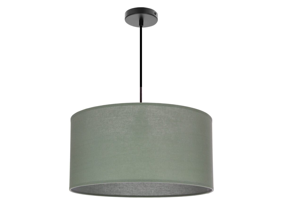 Lampa wisząca Elavora z abażurem 40 cm – mięta lub wrzos