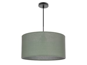 Miniaturka 7 - Lampa wisząca Elavora z miętowym abażurem i czarnym zawieszeniem