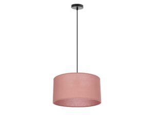 Miniaturka 1 - Lampa wisząca Elavora z jasnowrzosowym abażurem na białym tle