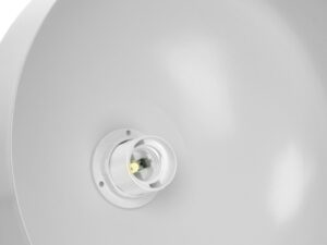 Miniaturka 2 - Biała lampa Eletina nad stołem w aranżacji