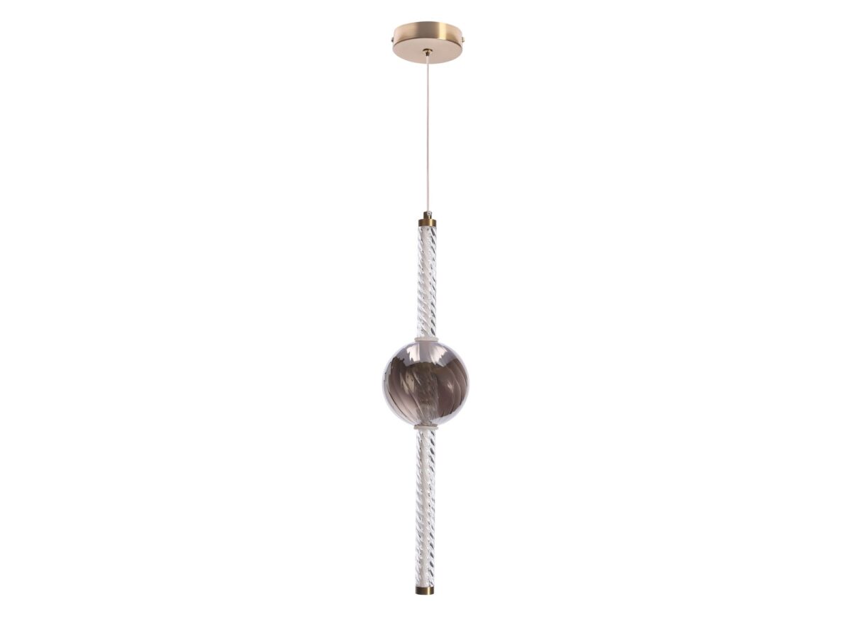 Lampa wisząca Elitora złota 15 cm LED 2700 K
