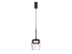 Miniaturka 2 - Lampa wisząca Elovira z przezroczystym i przydymionym kloszem