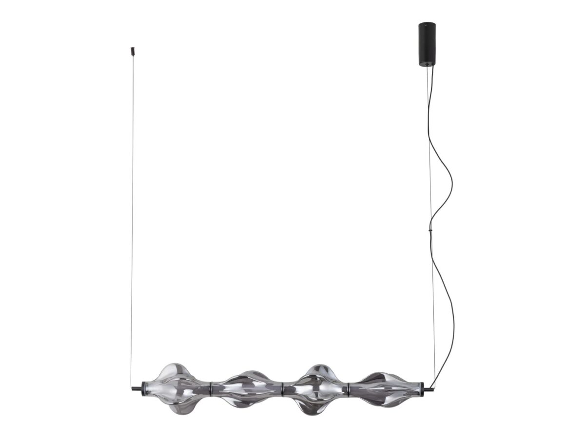 Lampa wisząca Elva LED 30 W ze szklanymi detalami 103 cm