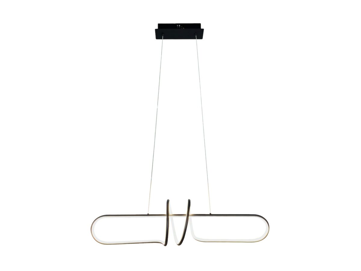 Lampa wisząca LED Elvenio 100 cm 54 W czarna