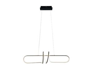 Miniaturka 5 - Lampa wisząca LED Elvenio 100 cm 54 W czarna