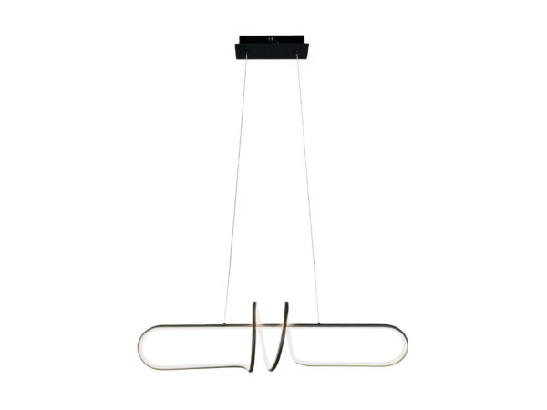 Lampa wisząca LED Elvenio 100 cm 54 W czarna