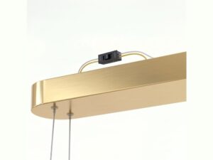 Miniaturka 3 - Przełącznik barwy światła na złotej oprawie lampy wiszącej Emadena