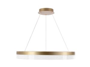 Miniaturka 4 - Lampa wisząca Emasona LED w kawowym wykończeniu z ozdobnymi kryształkami