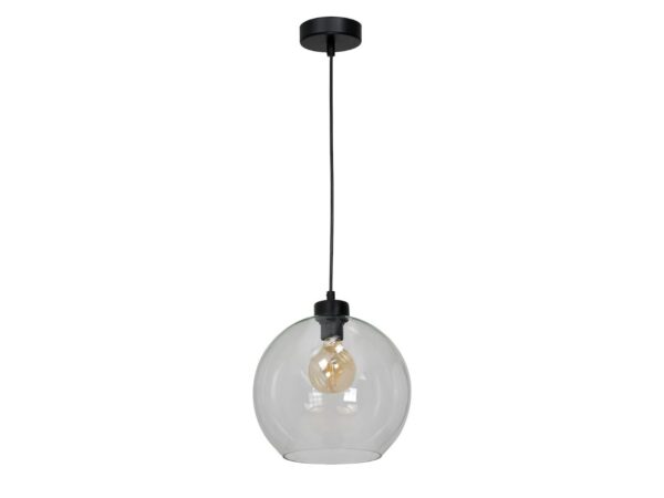 Lampa wisząca Emetora z przezroczystym szklanym kloszem
