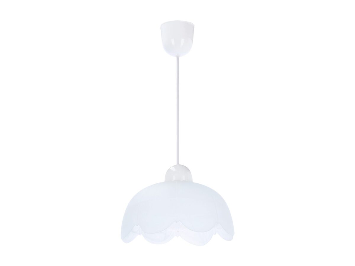 Lampa wisząca Emevina 18 cm z białym kloszem