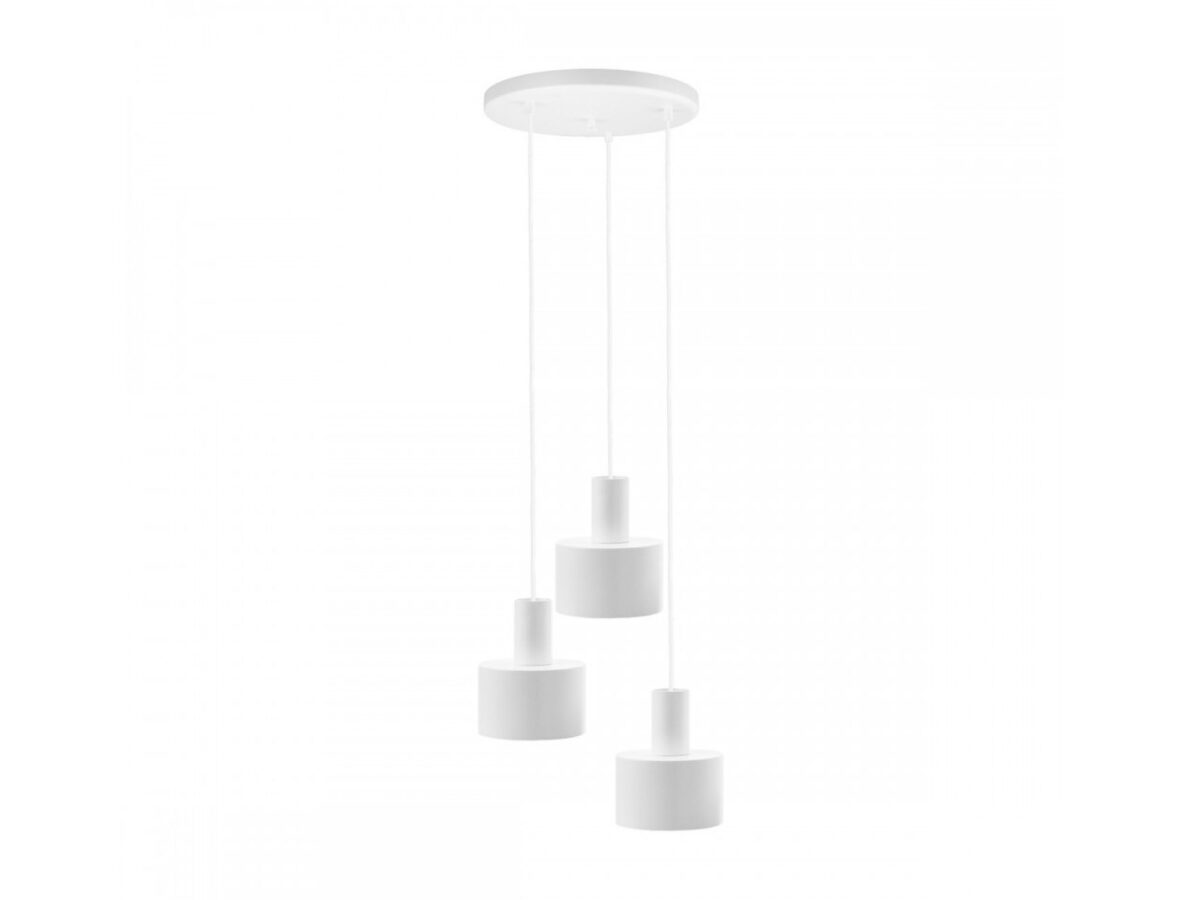 Lampa wisząca ENKEL 3P z trzema metalowymi kloszami