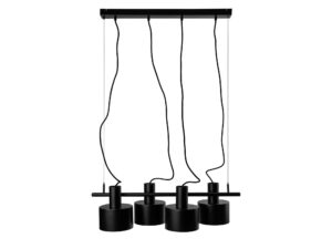 Miniaturka 3 - Lampa wisząca ENKEL 4 czarna – dodatkowy widok oprawy