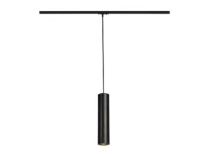 Miniaturka 4 - Czarna lampa wisząca Enola-B GU10 z adapterem do szyny 1-fazowej