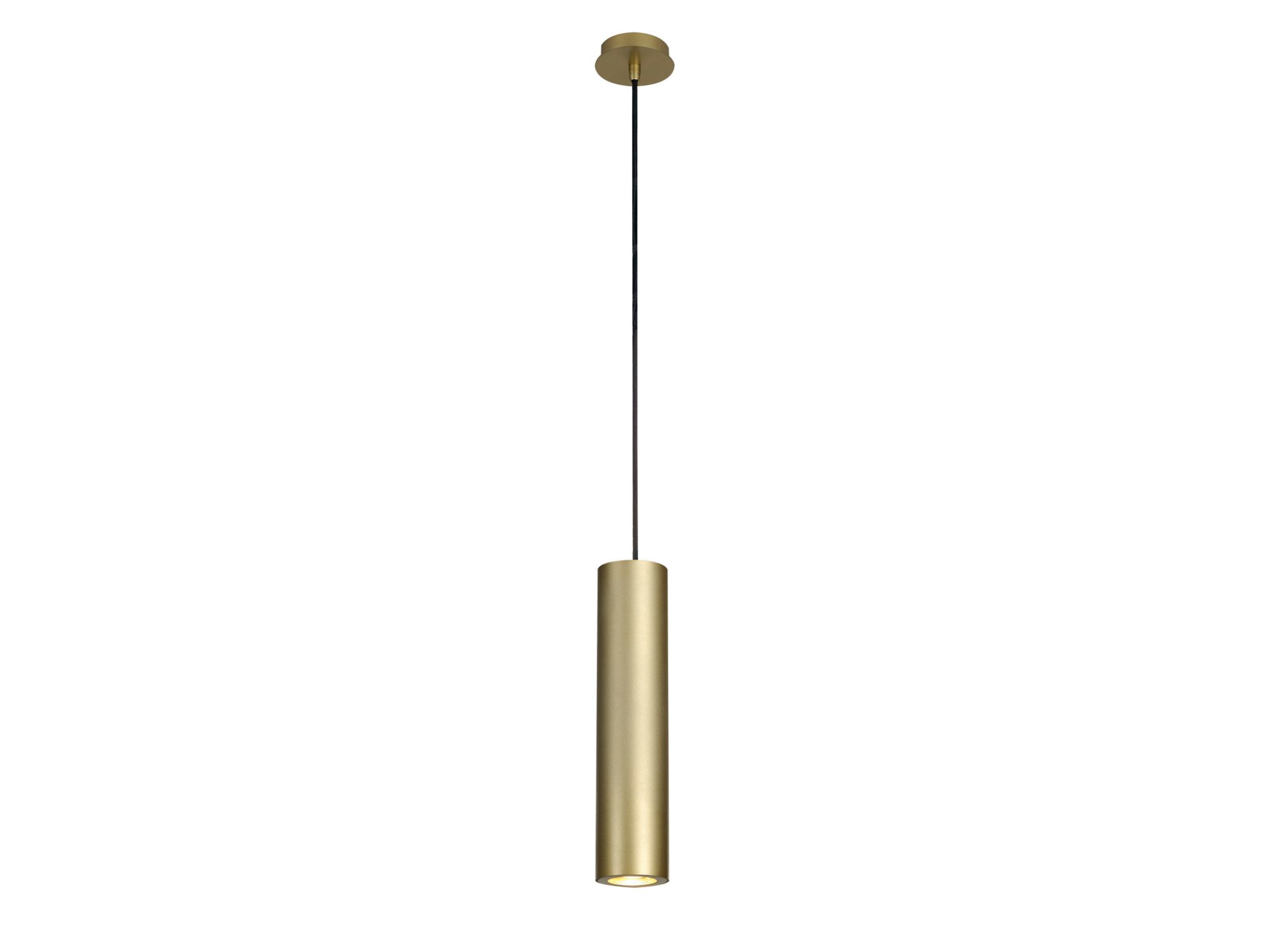 Mosiężna lampa wisząca Enola-B PD-1 na białym tle