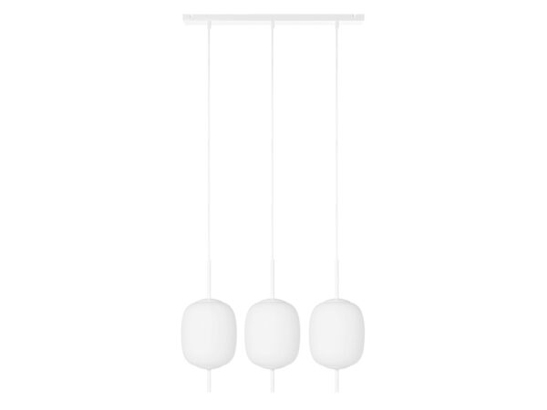 Lampa wisząca EPLI MINI 3L biała – trzy mleczne klosze