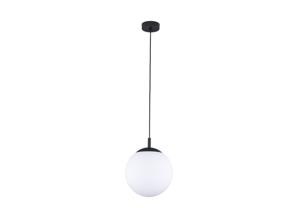 Lampa wisząca Esme z białym szklanym kloszem 25 cm